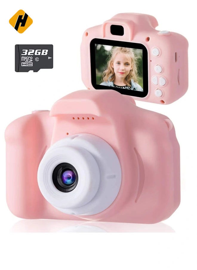 Kids Camera, DDAD Digital Video Camera Gifts for Boys and Girls, Toddler Video Recorder Mini Rechargeable and Shockproof Camera Creative DIY Camcorder for Children