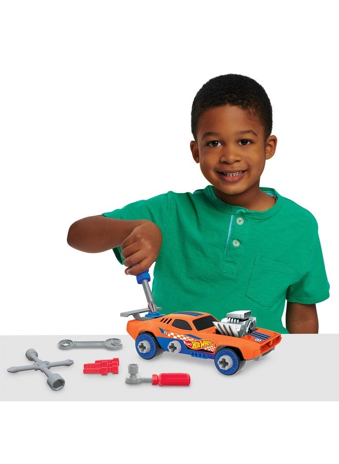 Ready-To-Race Car Builder Set Rodger Dodger, 29-Piece Pretend Play Vehicle Set, Kids Toys For Ages 3 Up By Just Play