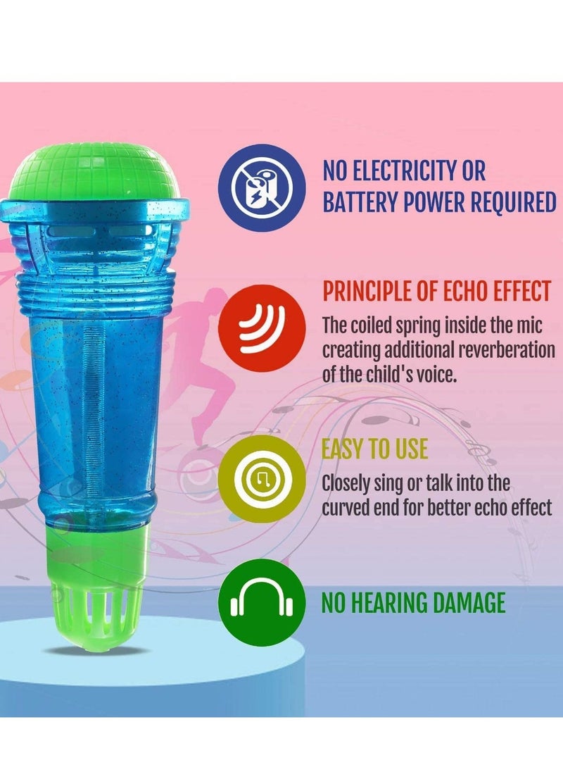 2 Pcs Microphone for Kids Battery Free Magic Karaoke Voice Amplifying Retro Toy Singing, Speech & Communication Therapy - 10