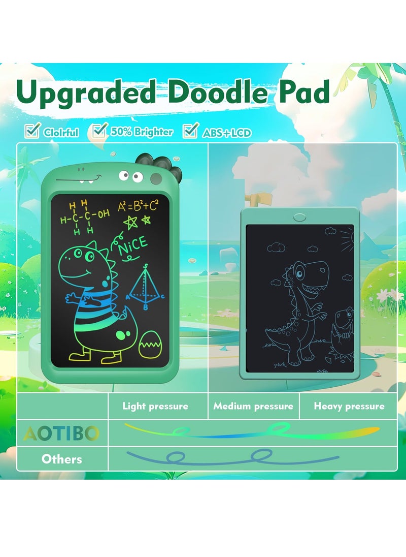 LCD Writing Tablet for Kids 8.5 Inch LCD Toddler Doodle Board Colorful LCD Drawing Tablet for Girls and Boys Educational Learning Toy for Toddlers 3-6 Years Old (Green)