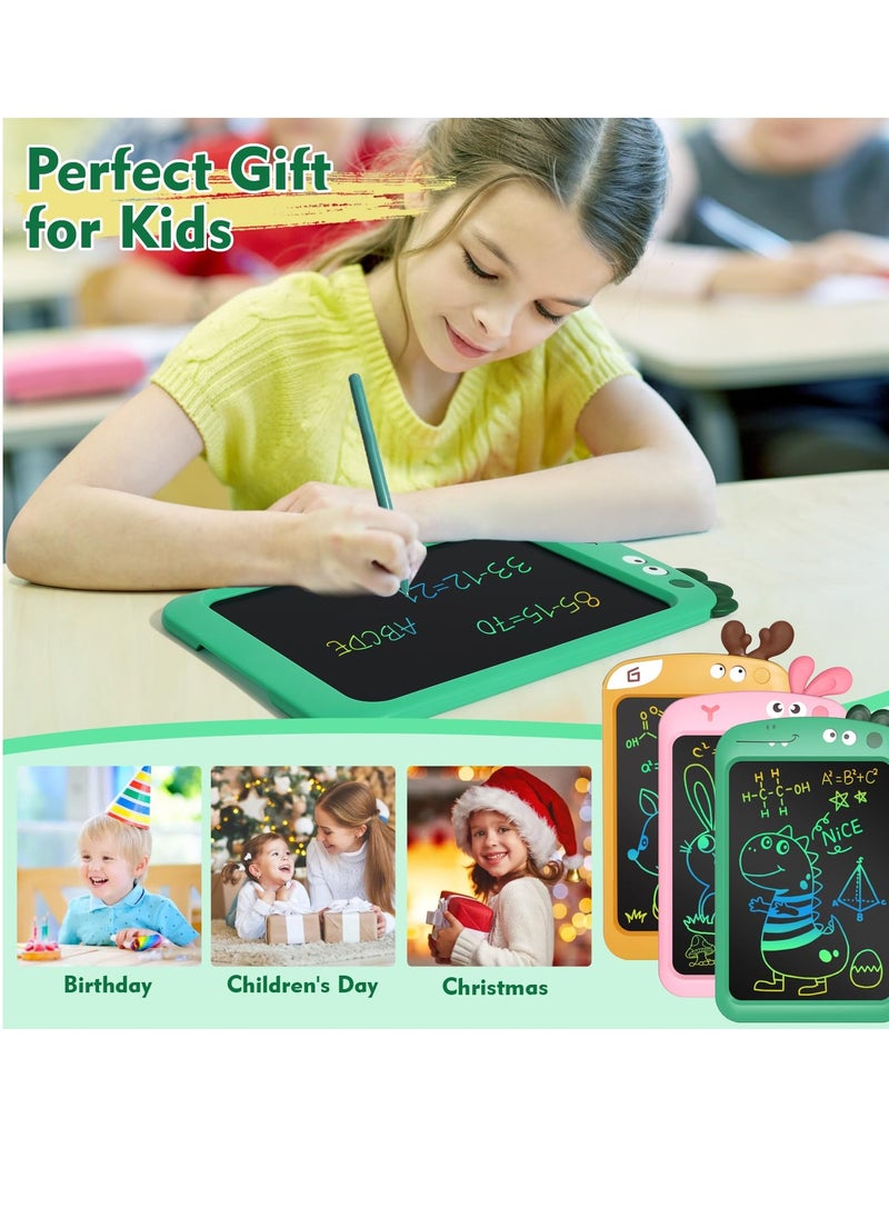 LCD Writing Tablet for Kids 8.5 Inch LCD Toddler Doodle Board Colorful LCD Drawing Tablet for Girls and Boys Educational Learning Toy for Toddlers 3-6 Years Old (Green)