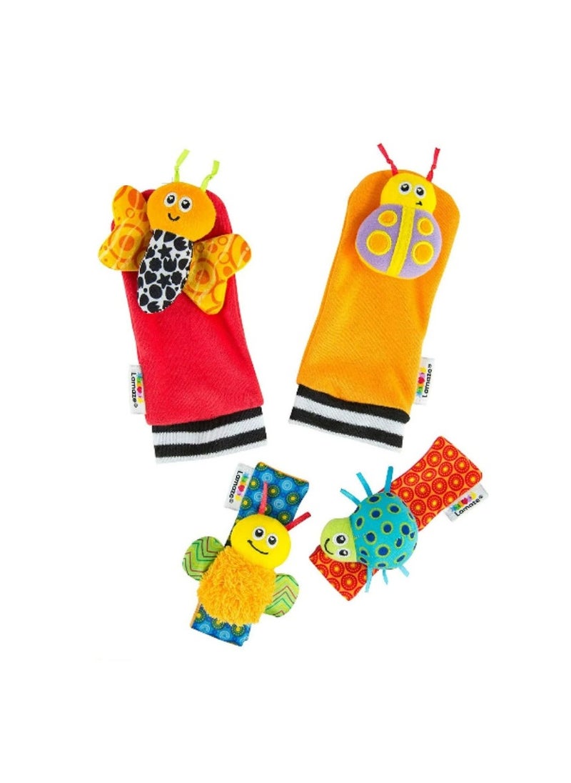 4 Pairs Cartoon Cute Socks, Baby Cartoon Socks with Wristband