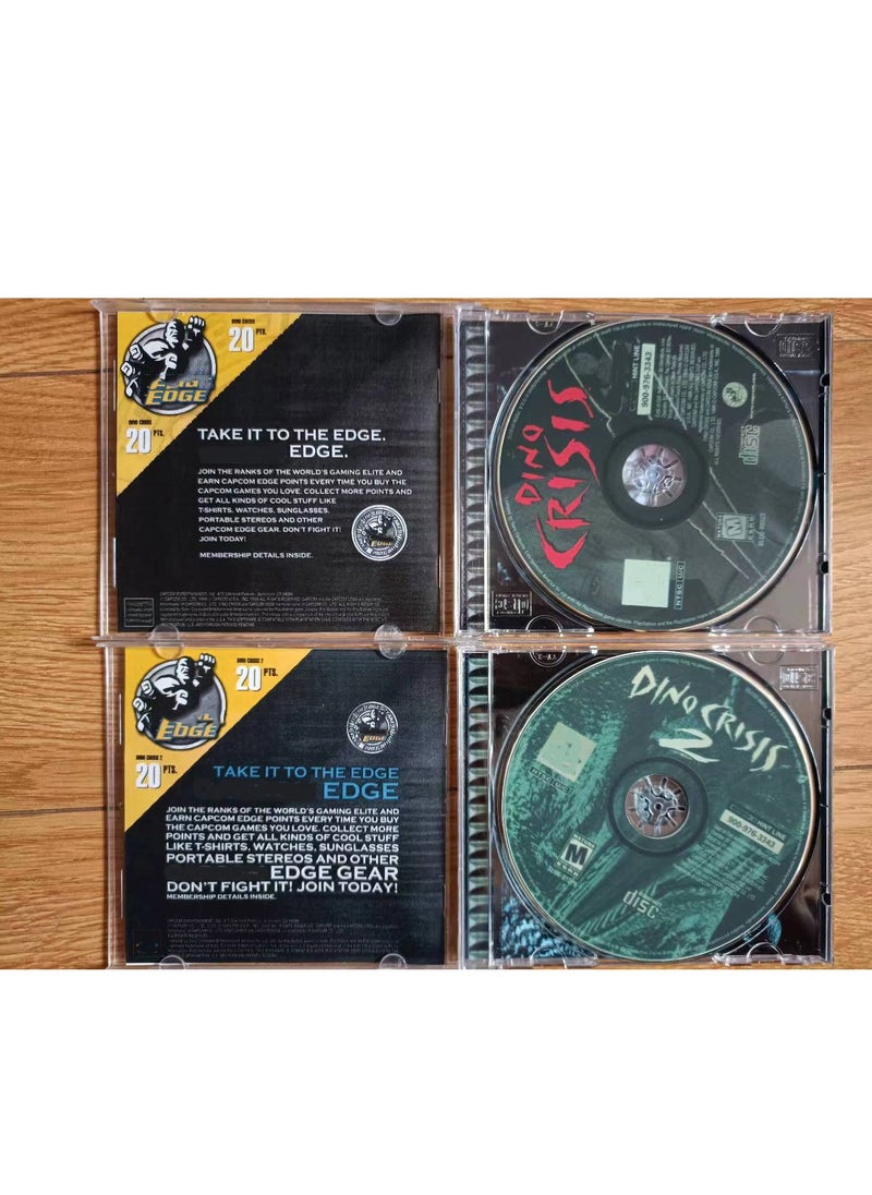PS1 Game Disc Protective Case Dino Crisis Series Unlock Console Station1 Retro Optical Drive Video Game Parts