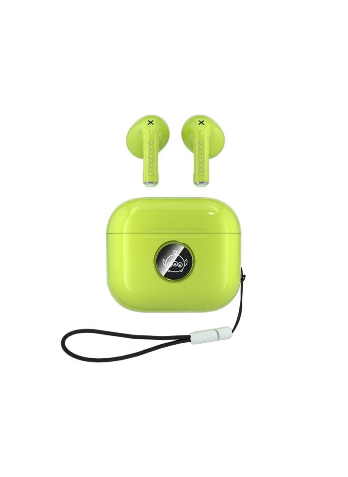 Disney LY-887 Wireless Bluetooth 5.2 Earphones – Noise Reduction, Gaming, Music, and Sport Earbuds - Green