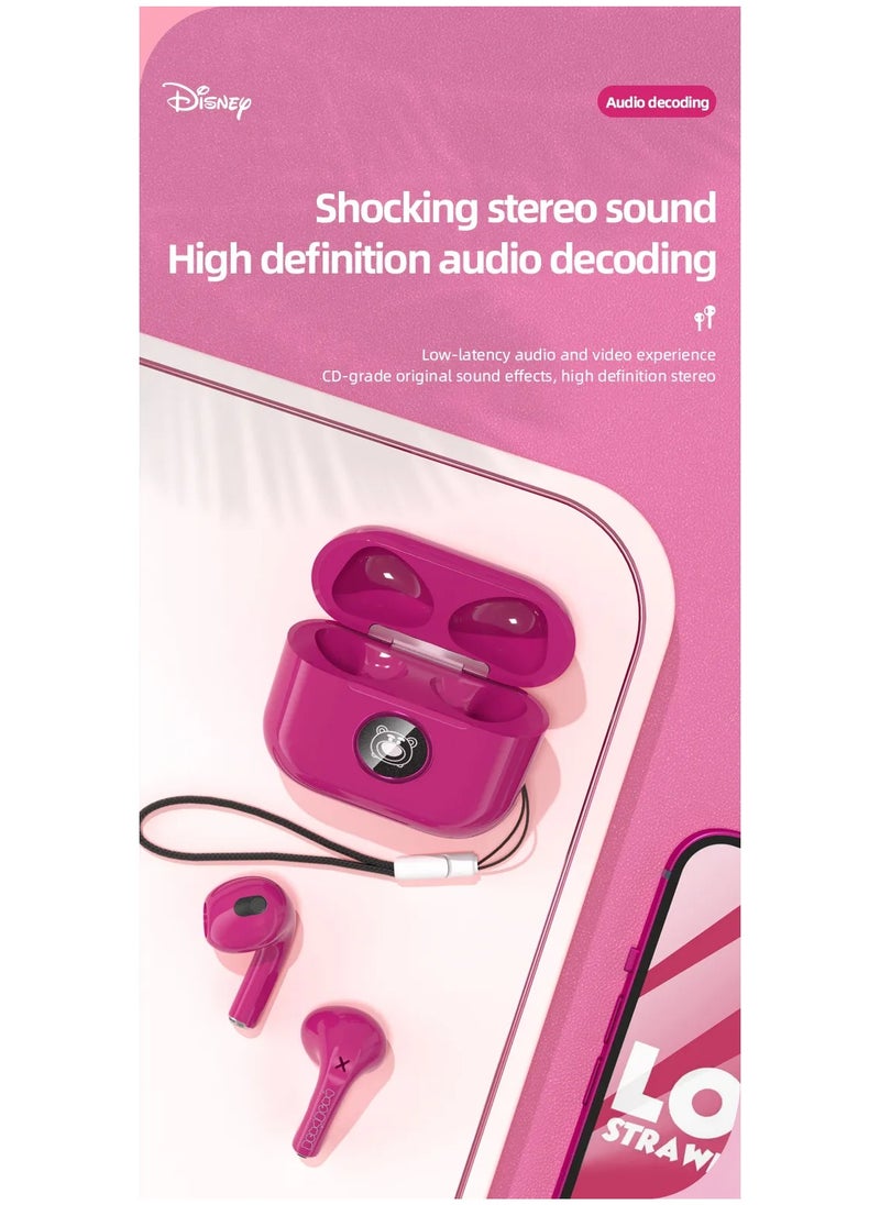 Disney LY-887 Wireless Bluetooth 5.2 Earphones – Noise Reduction, Gaming, Music, and Sport Earbuds - Green