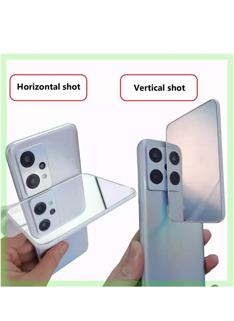 Mobile Phone Camera Mirror Reflection Clip Kit Mobile Phone Reflection Camera Clip Selfie Reflector Mobile Phone Shooting Supplies Suitable for Travel