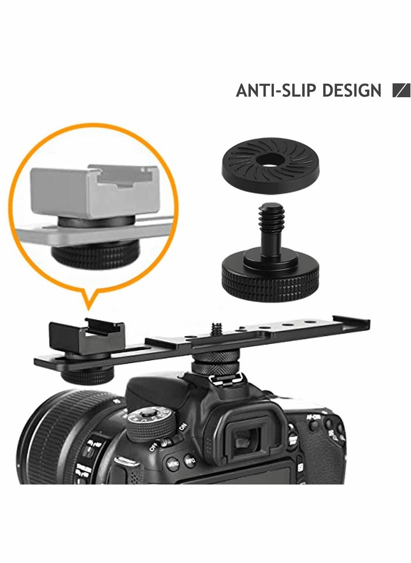 Camera Holder Screw, Thumb Screw Camera Quick Release Adapter, with Rubber Pads, Tripod Screw Rubber Washers Female to 1/4