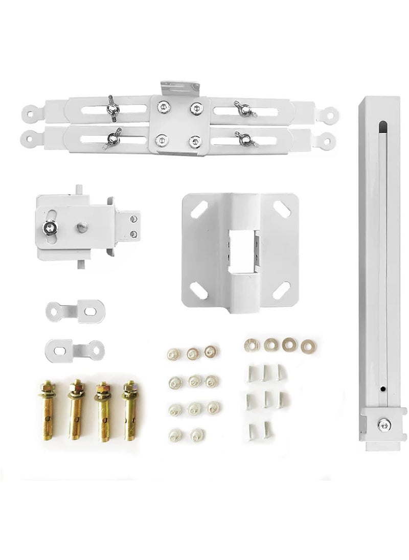 Projector Mount Wall or Ceiling Projection Mount Bracket with Adjustable Height and Extendable Arms Mount for Home and Office
