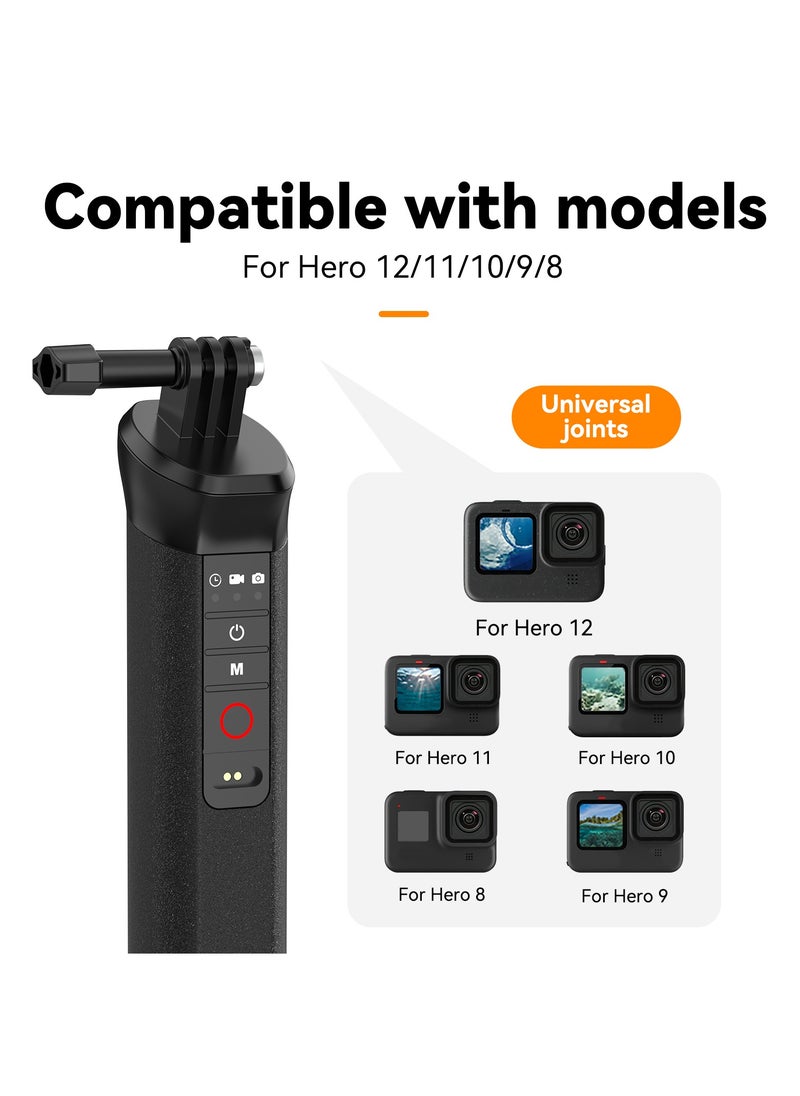 Bluetooth underwater remote control camera buoyancy rod, supports shooting, mode switching, remote control on/off functions, can be used in water depths within 15 meters, supports multiple models: G