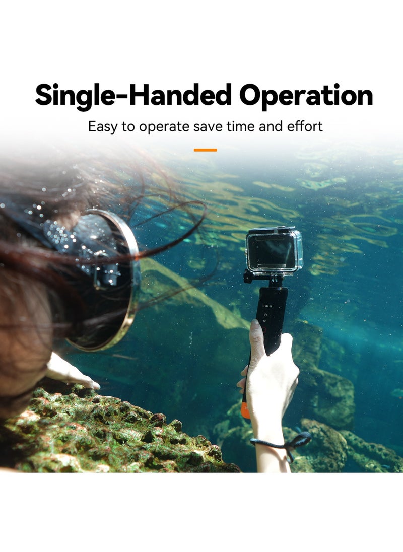 Bluetooth underwater remote control camera buoyancy rod, supports shooting, mode switching, remote control on/off functions, can be used in water depths within 15 meters, supports multiple models: G