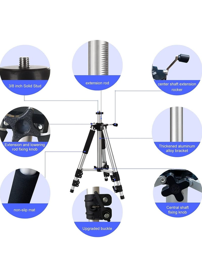 Projector Tripod Stand Laptop Tripod Lightweight Aluminum Alloy Travel Universal Portable Camera Telescoping Legs Tripod with Tray and Ball Head Carry Bag For Projectors