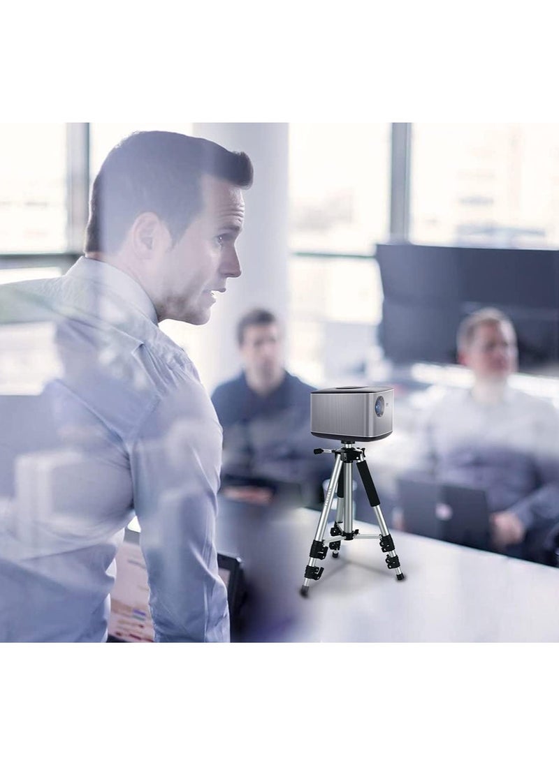 Projector Tripod Stand Laptop Tripod Lightweight Aluminum Alloy Travel Universal Portable Camera Telescoping Legs Tripod with Tray and Ball Head Carry Bag For Projectors