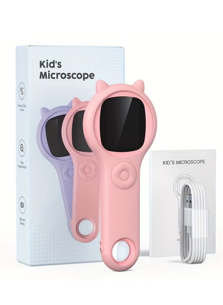 Mini Kids Optical Microscope With Photo And Video Function 500x Observe The Microscopic World Science Children Educational Toys