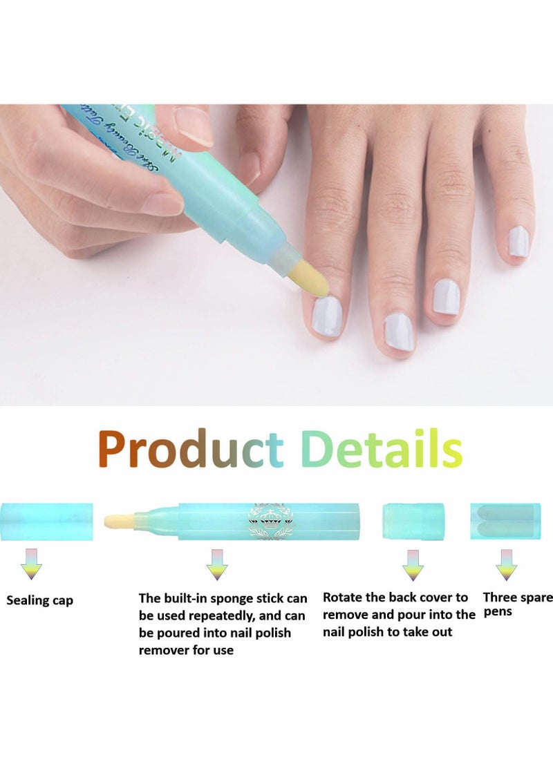 Nail Polish Corrector Remover Pen 6PCS Correction Magic eraser pen Cuticle Clean Up Makeup