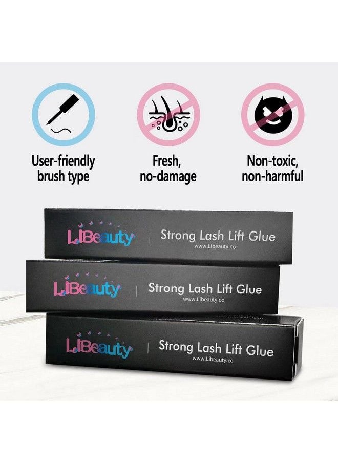 2 Pcs Lash Glue Stron Sticky Lash Lift Glue Hold 3 Seconds For Lash Lift Or False Eyelashes And Dissolves Quickly In Water