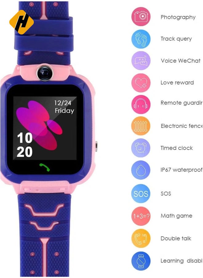 Kids Smartwatch Waterproof Touch Screen with SOS Games Camera