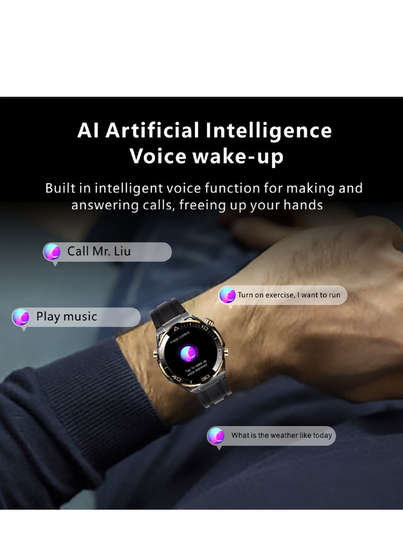 Watch Ultimate Black Edition - 1.62-inch AMOLED Full Touch Screen Smartwatch with AI Voice Assistant, NFC Access, Health Monitoring, and Multi-Sport Modes