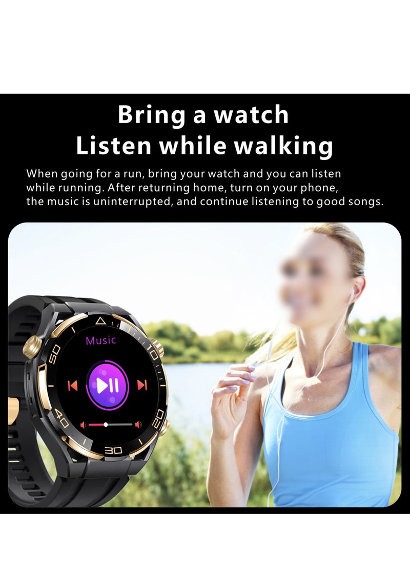 Watch Ultimate Black Edition - 1.62-inch AMOLED Full Touch Screen Smartwatch with AI Voice Assistant, NFC Access, Health Monitoring, and Multi-Sport Modes