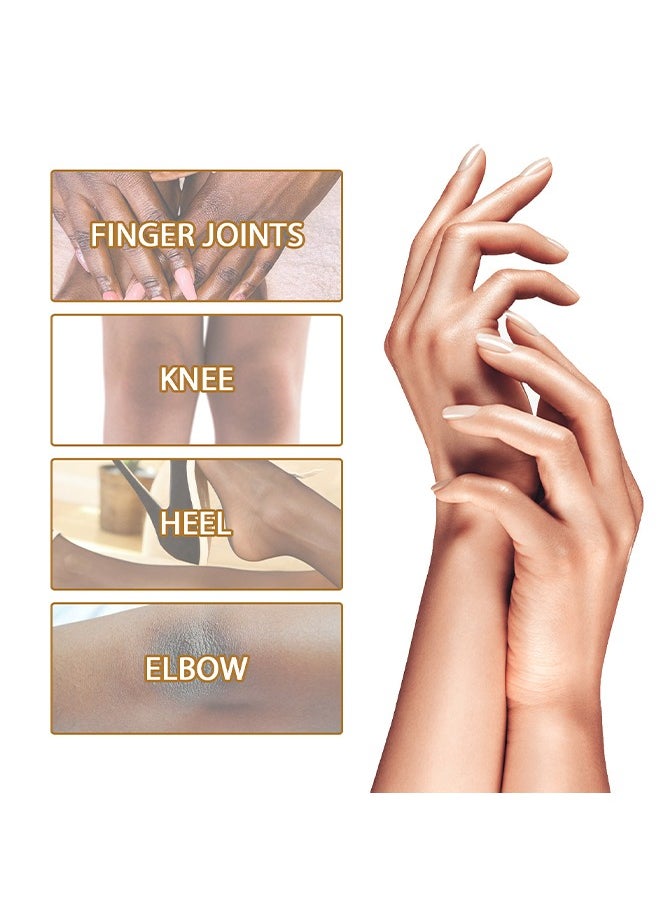 Therapy Drops Whitening Hand Knuckle Glow Serum 10ml, Restoring Hand Treatment, Moisturizing, Exfoliates and Reduces Unbalanced Pigmentation, for Removing Dark Knuckle Elbow, Brighter, Firmer Skin