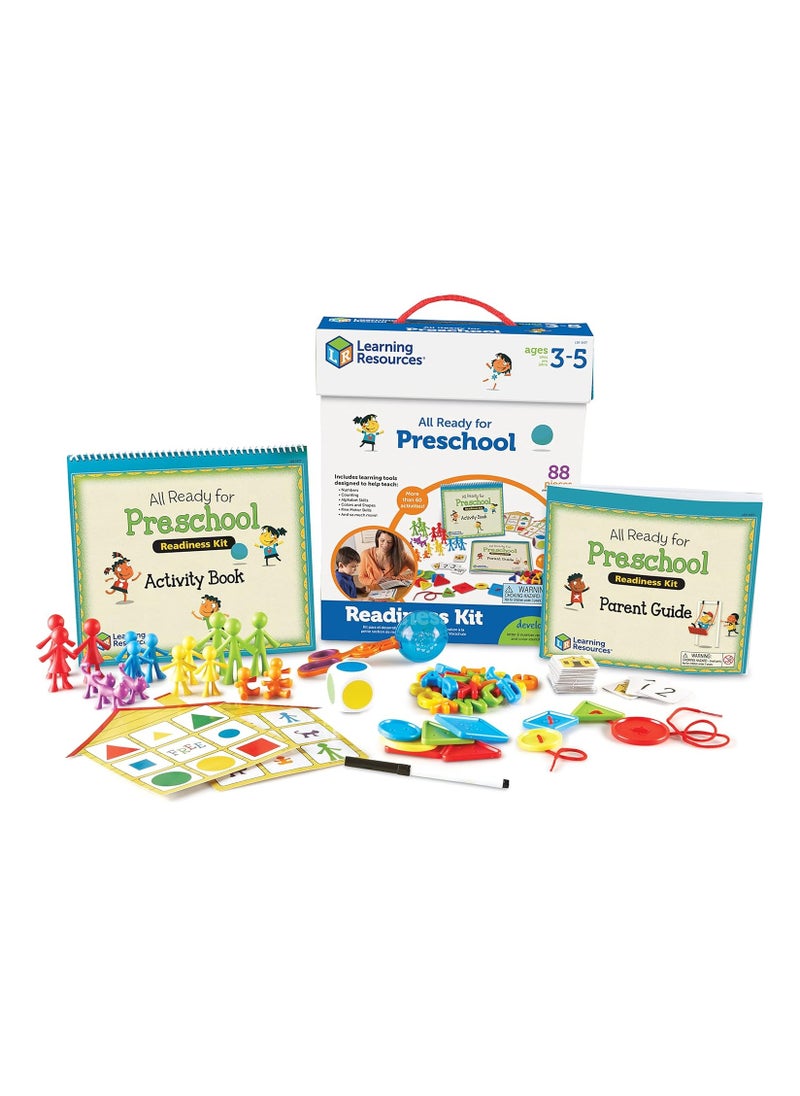 Learning Resources All Ready for Preschool Readiness Kit - 60 Activities Set