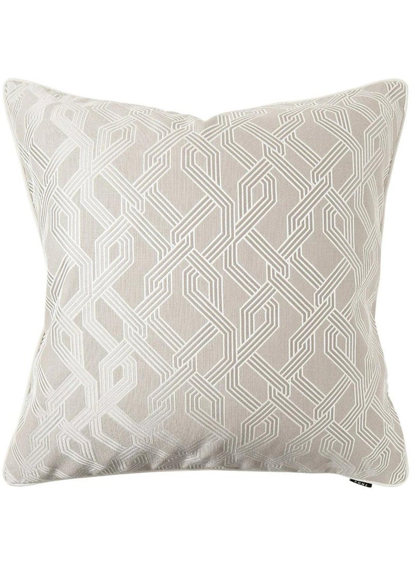 Cushion Elena Bianca (with filler) Pillow Knot Home Cover Set for Modern Sofa Contemporary Living Room Bedroom and Office Soft Washable