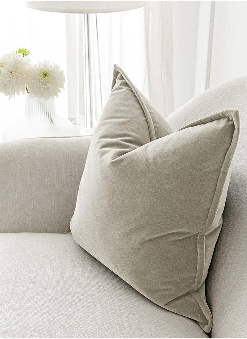 Cushion Alessandra Taupe (with filler) Pillow Knot Home Cover Set for Modern Sofa Contemporary Living Room Bedroom and Office Soft Washable