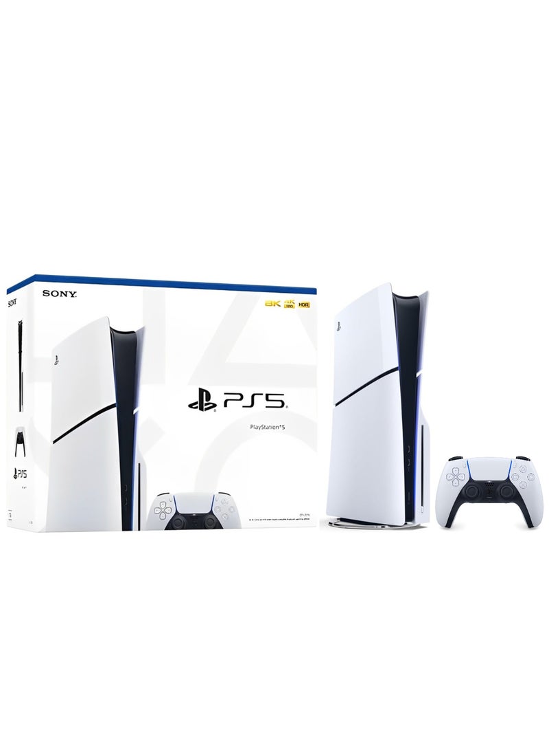 PlayStation 5 Disc Console (Slim) With Extra White Controller And Spiderman 2