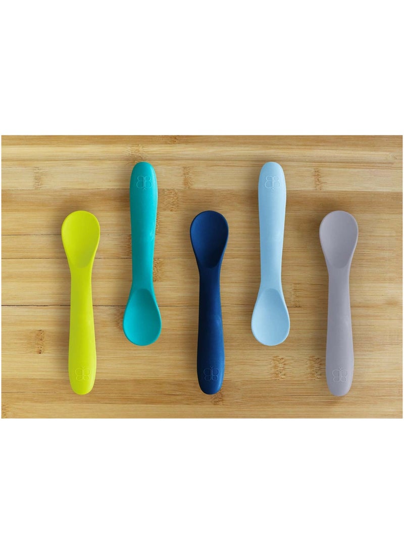 Spoön: Set of 5 Silicone Spoons - Blue