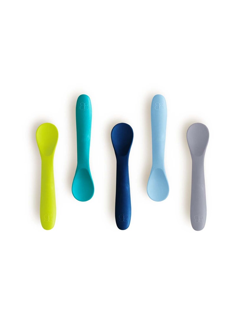 Spoön: Set of 5 Silicone Spoons - Blue