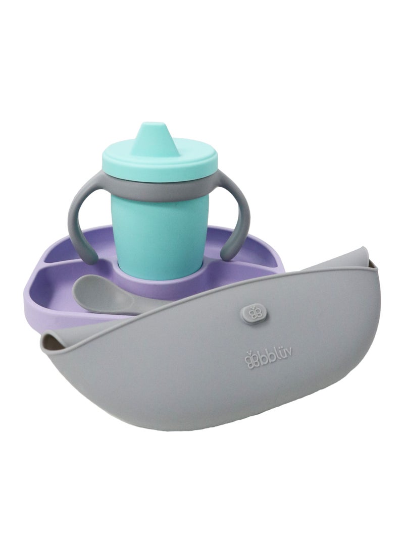 Silicone Feeding Set - Violet