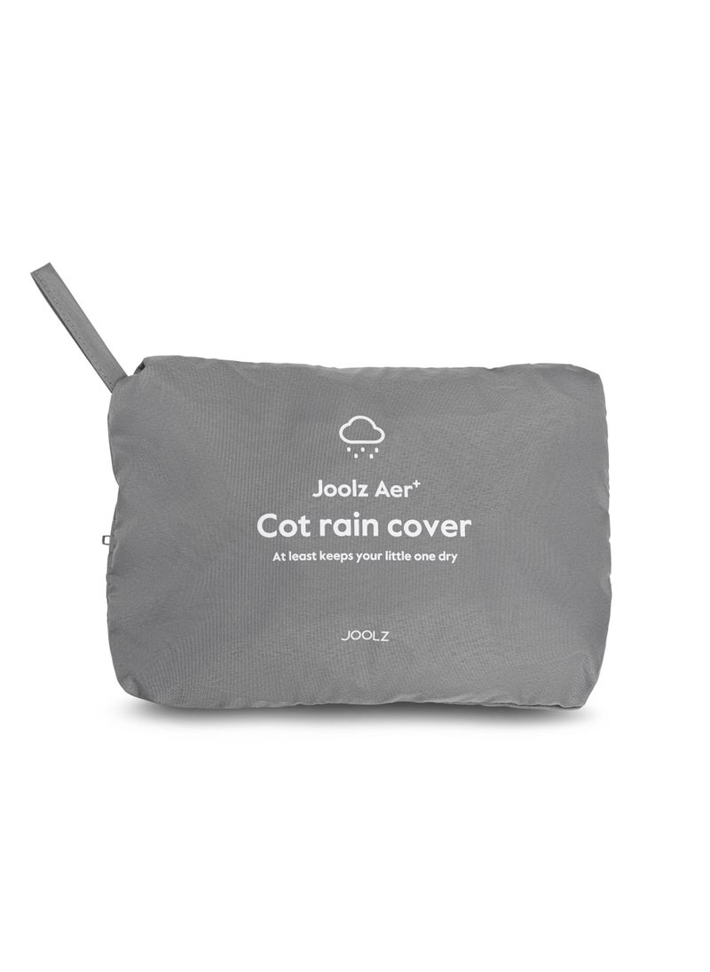 Aer+ Buggy Raincover – Wind & Waterproof Cover, Protects from Rain, Hail & Snow, Ventilation System, Clear Flexible Plastic, Compact & Portable with Pouch