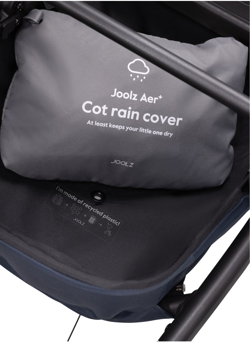 Aer+ Buggy Raincover – Wind & Waterproof Cover, Protects from Rain, Hail & Snow, Ventilation System, Clear Flexible Plastic, Compact & Portable with Pouch