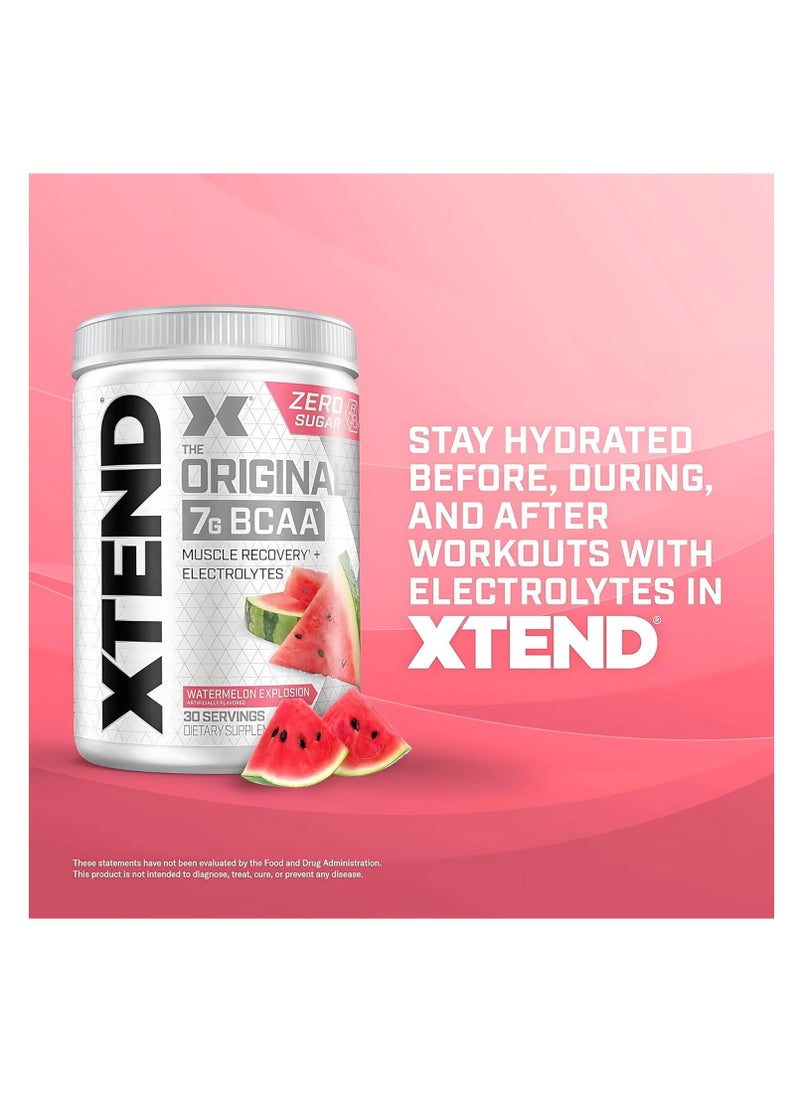 XTEND Original 7G BCAA | Muscle Recovery + Electrolytes | Watermelon Explosion