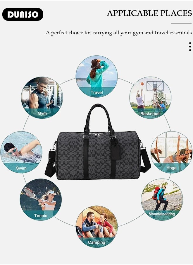 Travel Duffel Bag,Sports Gym Bag,Weekend Duffle Bag Large Capacity Lightweight Waterproof Oxford Fabric Multipurpose Carry on Luggage Bag for Fitness Sports Training Trip Carry Bags for Unisex