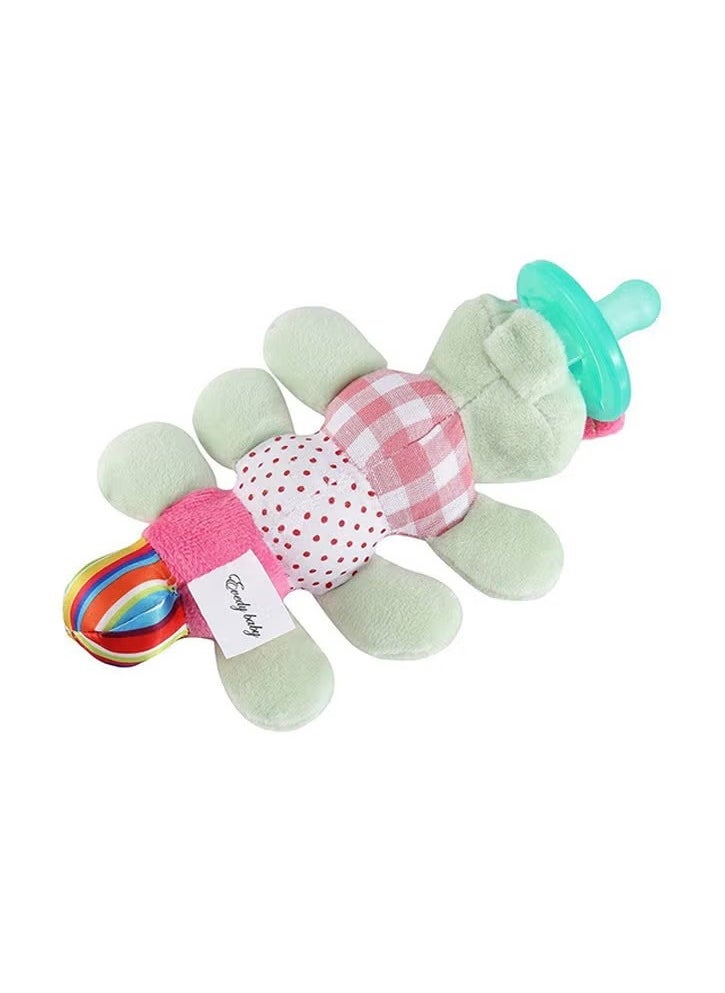 Stuffed Animal Pacifier Holder,Latex-free Soother with Stuffed Toy, Calming and Easy to Clean Baby Stuff, Newborn Pacifier