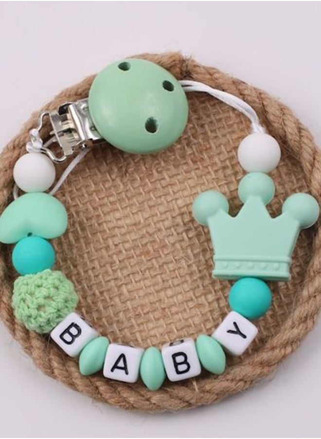 Beads Chain Rope Anti-Drop Silicone Pacifier Clip Teether Nipple Holder