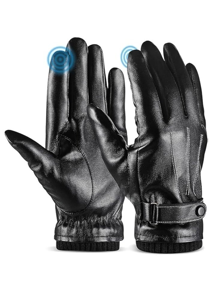 Warm Lined Leather Gloves