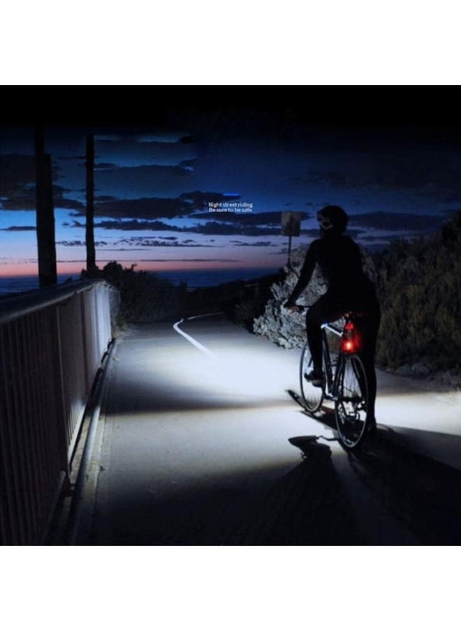Bicycle Light Set With Horn And Speedometer USB Rechargeable LED Bike Headlight 105*41mm-LED Multi-Functional Waterproof Bicycle Light Set, USB Charging, Bicycle Headlight and Rear taillight