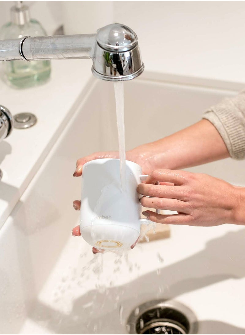 Mug 2 14OZ / 414ML | Temperature Control Mug, Vacuum Insulated Stainless Steel Smart Cup for Coffee, Tea, Water, 80Min Battery Life, iOS/Android - White