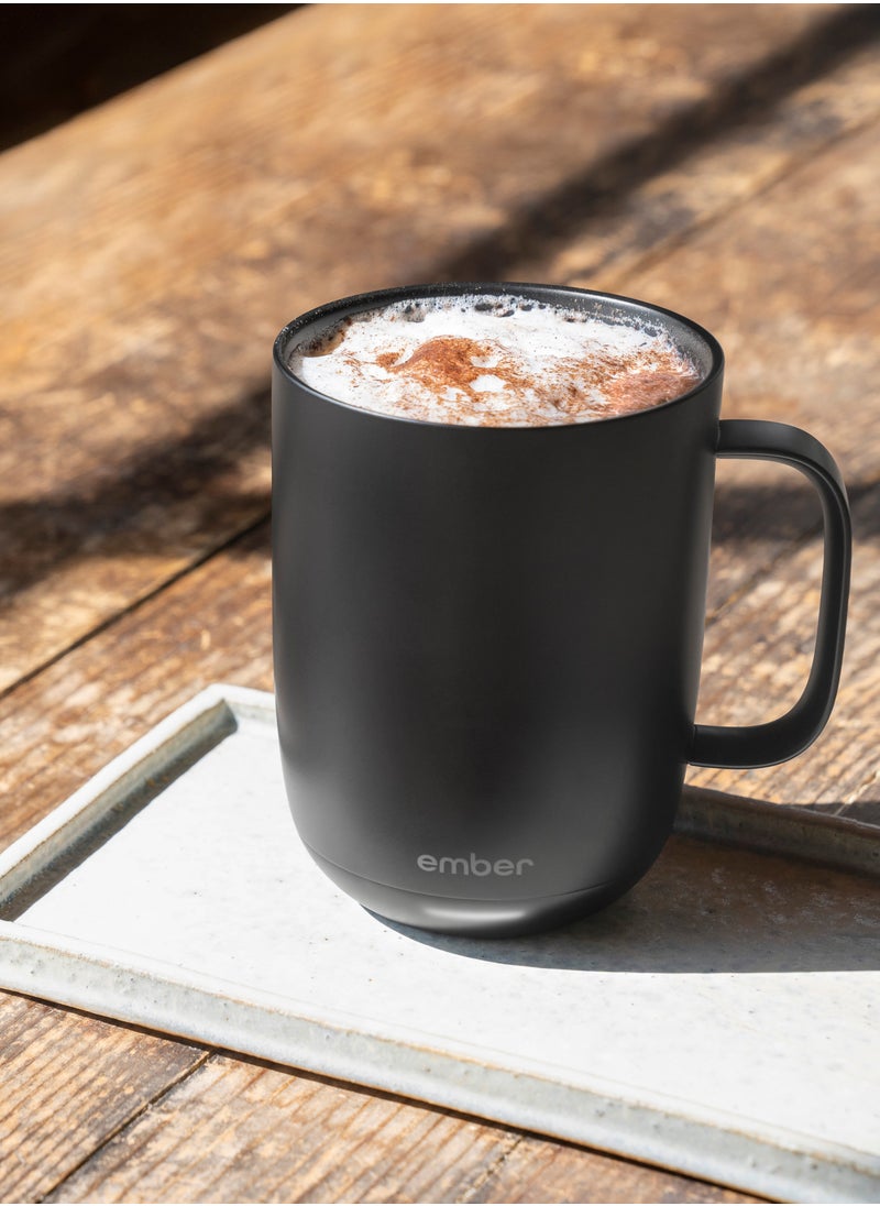 Mug 2 14OZ / 414ML | Temperature Control Mug, Vacuum Insulated Stainless Steel Smart Cup for Coffee, Tea, Water, 80Min Battery Life, iOS/Andorid - Black