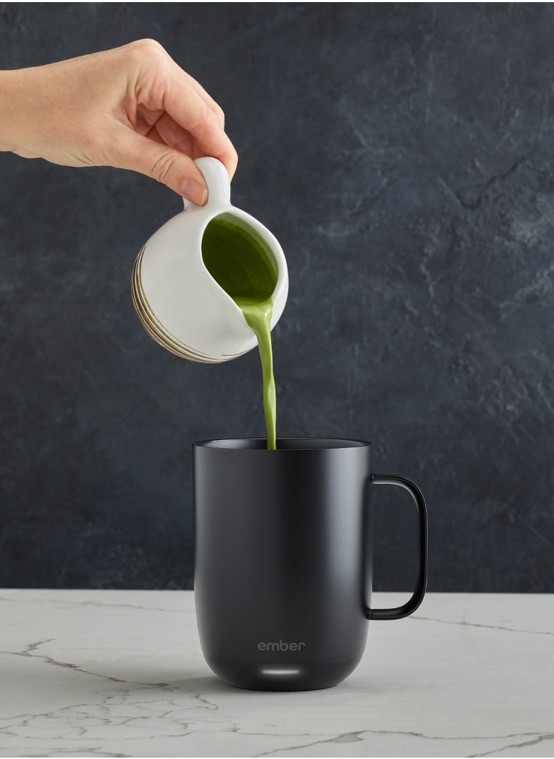 Mug 2 14OZ / 414ML | Temperature Control Mug, Vacuum Insulated Stainless Steel Smart Cup for Coffee, Tea, Water, 80Min Battery Life, iOS/Andorid - Black