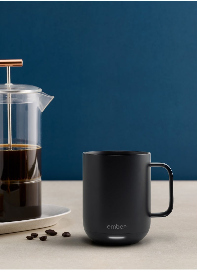 Mug 2 14OZ / 414ML | Temperature Control Mug, Vacuum Insulated Stainless Steel Smart Cup for Coffee, Tea, Water, 80Min Battery Life, iOS/Andorid - Black