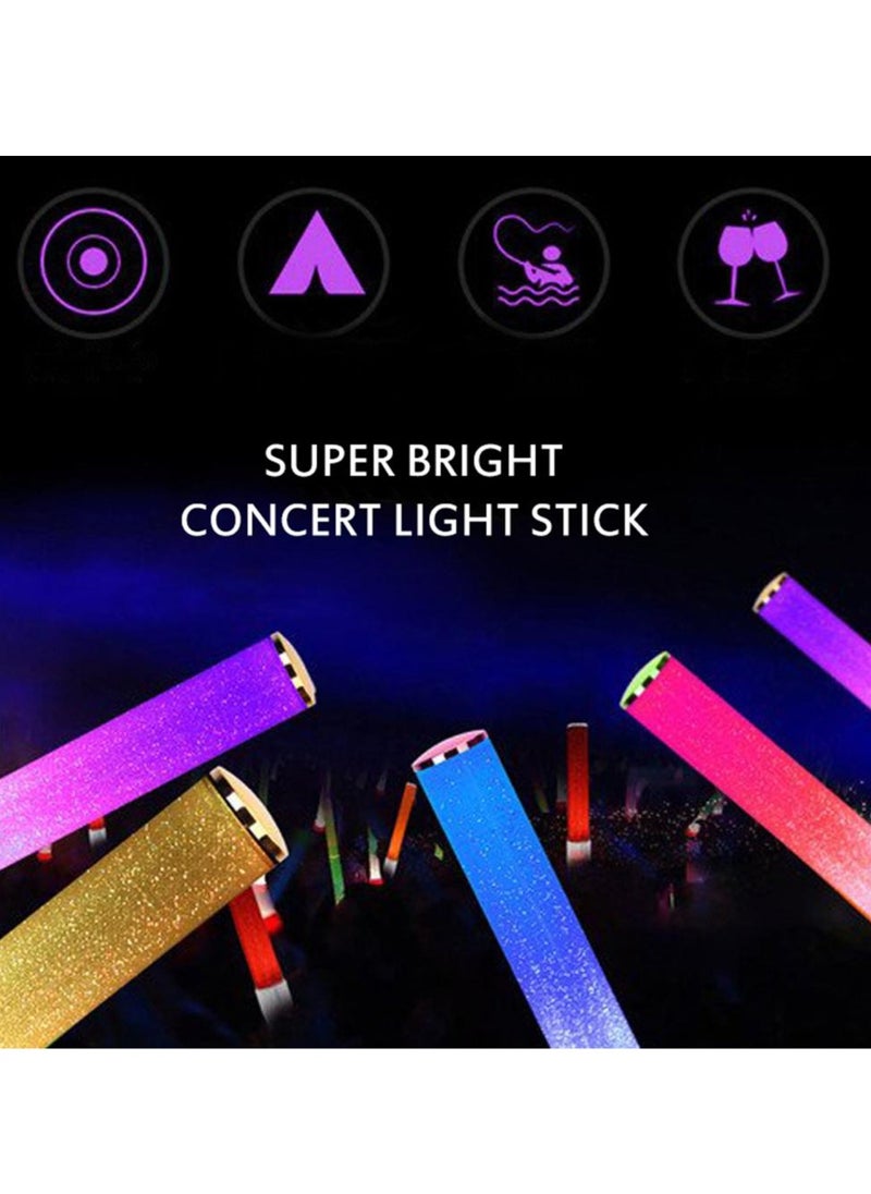 Light Stick, 15 Colors Change LED Glow Stick, Reusable Portable Dual Mode LED Light, Durable Flashing Light Glowstick For Vocal Concerts Parties Wedding Fluorescent Camping Decoration