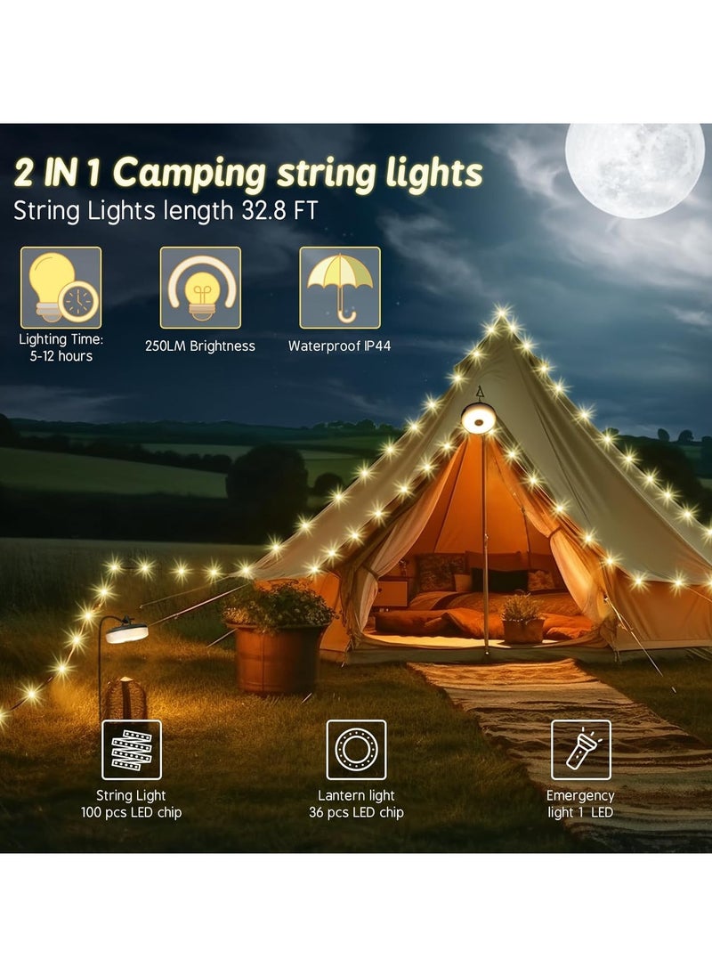 Camping Light, Multifunctional Portable Camping Lamp, Portable LED Tent Lamp