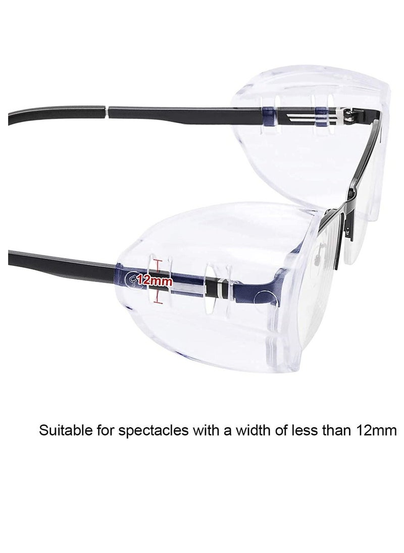 Side Shields for Transparent Prescription Glasses - 2 Pairs