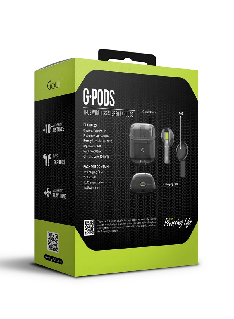 G-Pods Wireless Earset Transparent