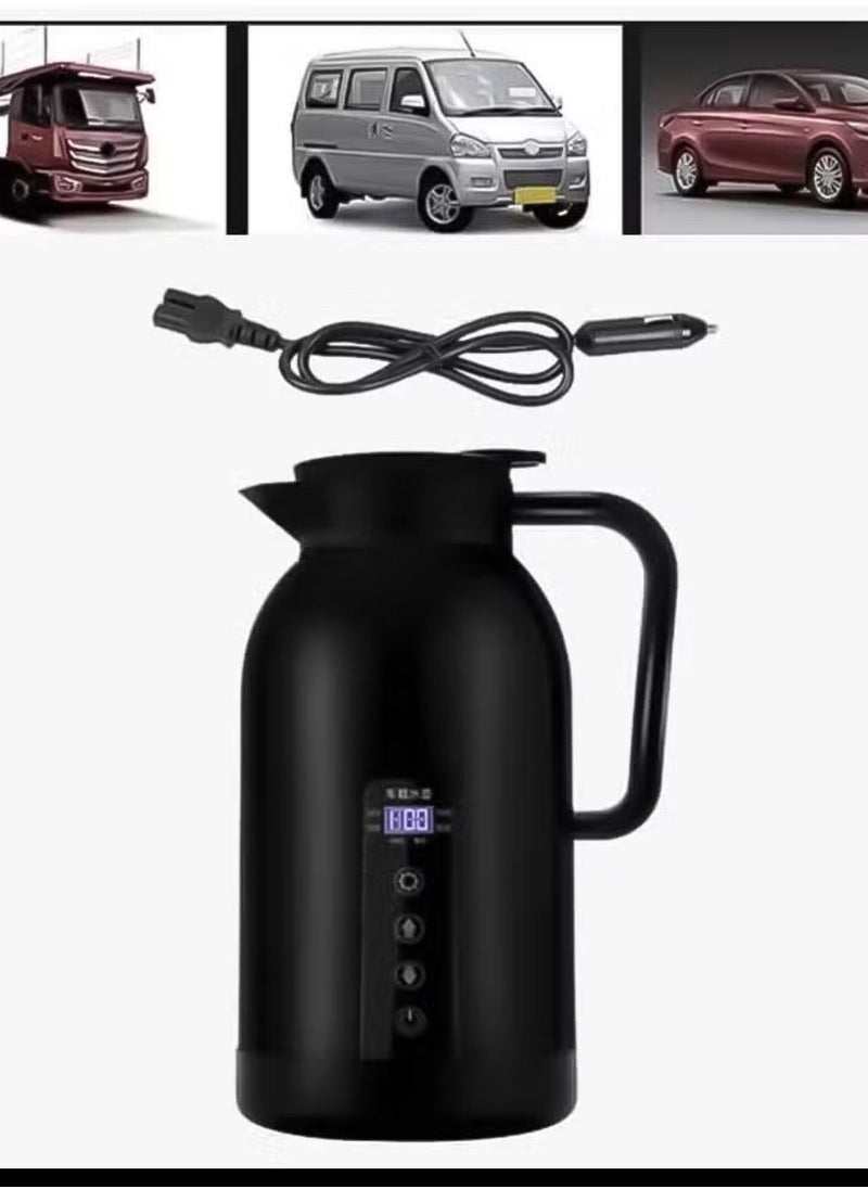 Car Electric Kettle with 1.3 Litre Capacity, DLC-HT2254 – Black