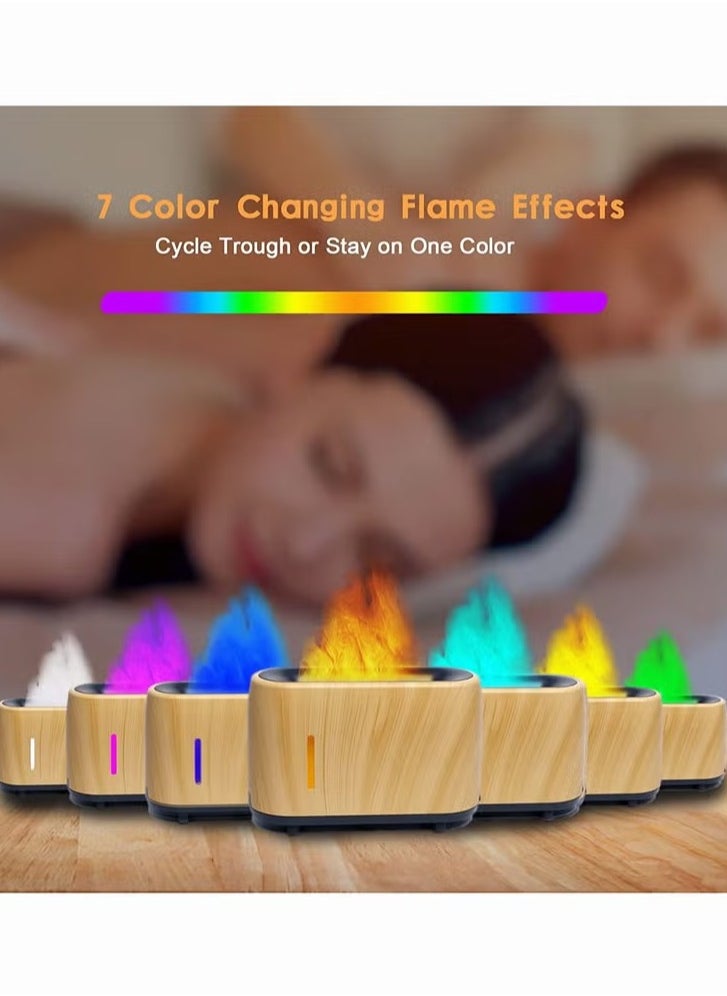 Essential Oil diffuser, Bluetooth Music Flame Aromatherapy Humidifier Diffuser, Durable Long Lasting Fragrance Diffuser, Portable Color Changing Room Diffusers For Home Office, (Beige)