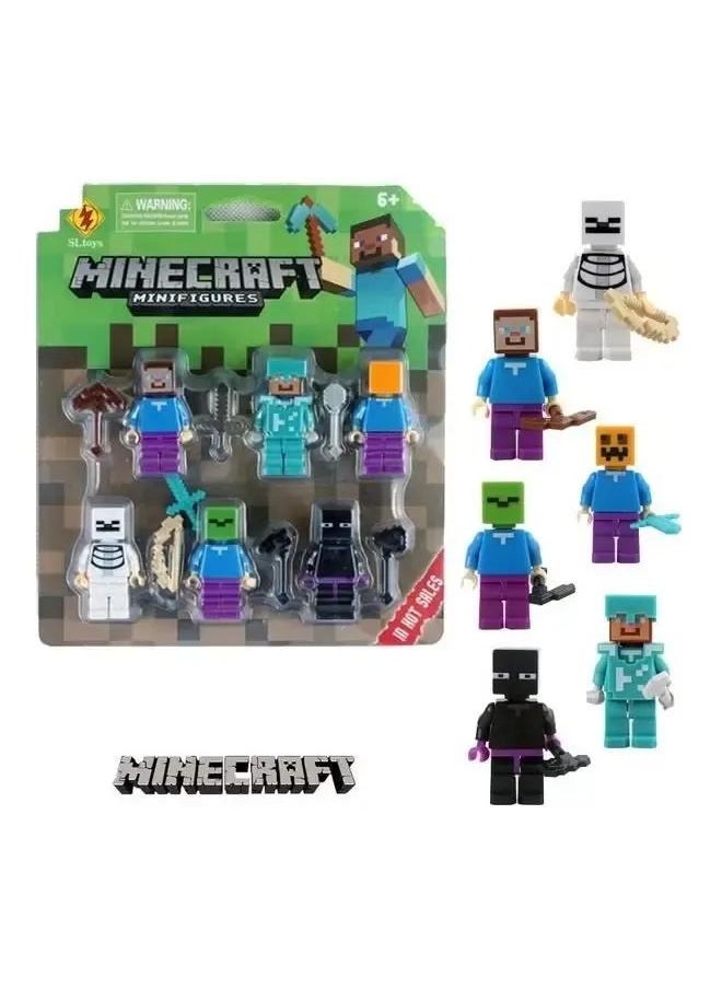 6-Pieces JMD Minecraft Mini Action Figure Toys Set With  s 18cm