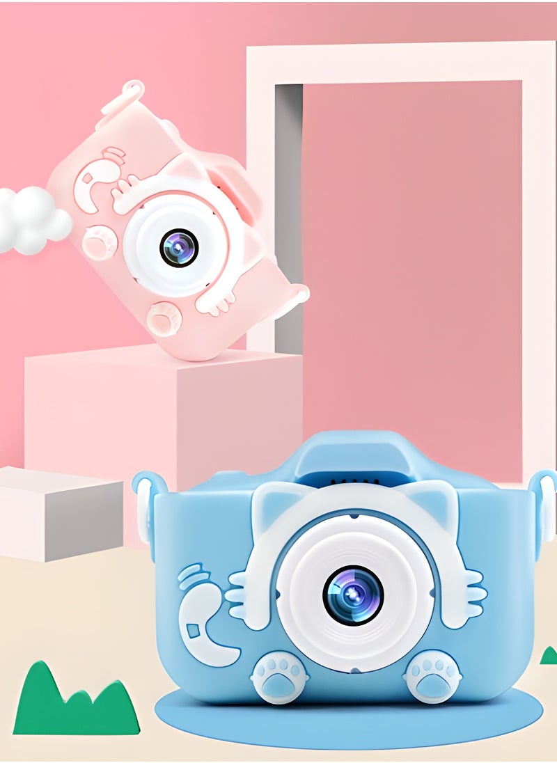 Kids Camera, HD 1080p Shockproof Children Video Camera, Portable Mini  Dual Camera Toy, Multiple Functions Digital Camera For Girls Boys, (X5s High Definition Dual Camera Purple Cat)